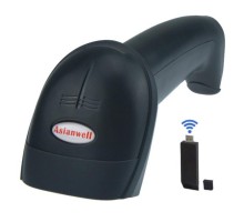 Сканер бездротовий Asianwell 5055R, receiver 2,4G, лазер, чорний