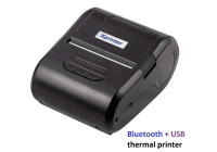 Принтер чеків мобільний Xprinter XP-P210 Bluetooth+USB 58мм, без обрізу, чорний