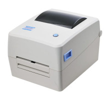 Принтер етикеток Xprinter XP-420B LAN Ethernet+USB до 108мм, білий