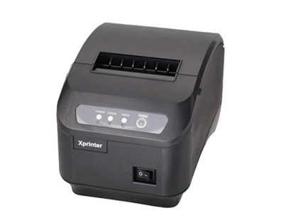 Принтер чеків Xprinter XP-Q200II USB+RS232 80мм, обріз, чорний