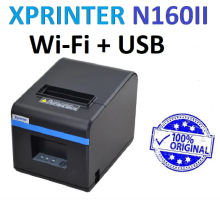 Принтер чеків Xprinter XP-N160II WI-FI+USB 80мм, обріз, чорний wifi